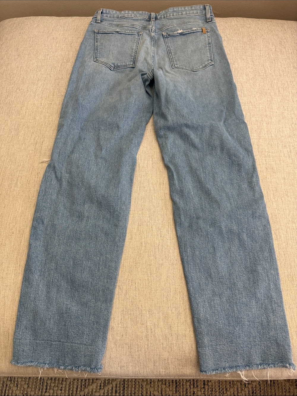 Joe's Jeans The Niki Boyfriend Light Blue Distressed Straight Leg Jeans - Picture 4 of 6